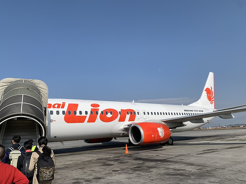 Passengers boarding at Tribhuvan Airport, Kathmandu