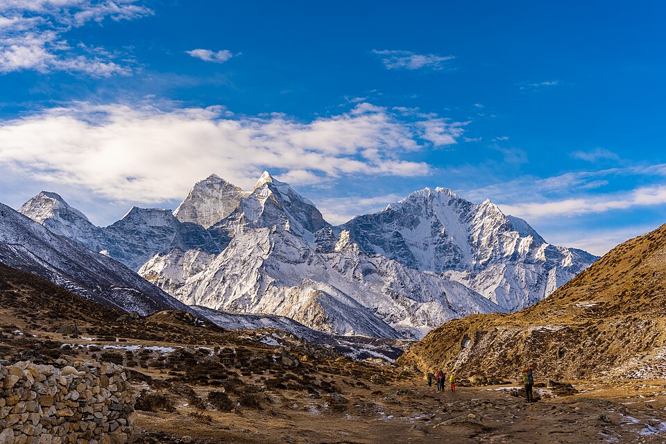 Babin Dulal · CC BY-SA 4.0 · https://creativecommons.org/licenses/by-sa/4.0 · https://commons.wikimedia.org/wiki/File:Pheriche.jpg · Displayed with a crop to fit Pheriche village